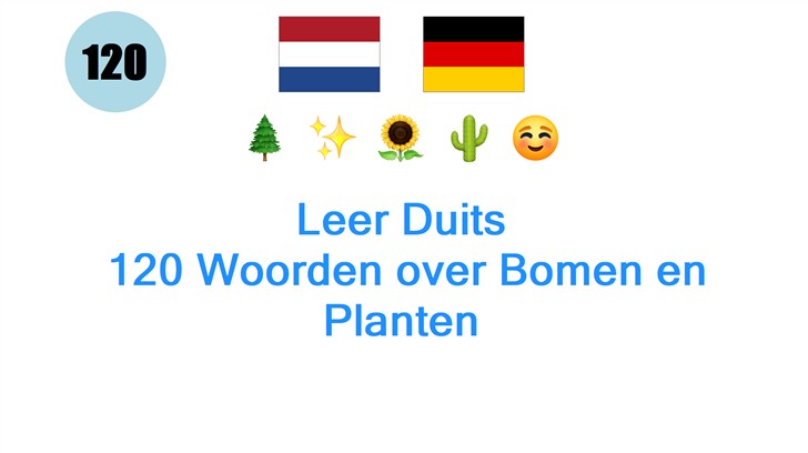 Leer Duits: 120 Woorden over Bomen en Planten